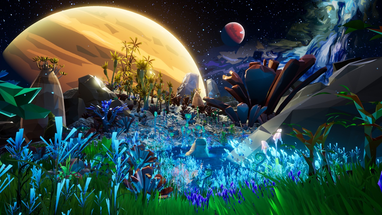Media 1 for listing Poly Style Low Poly Alien Planet Fantasy Environment