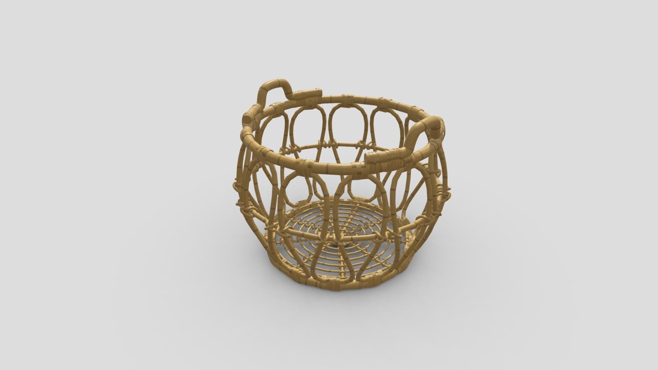Media 1 for listing Round Braided Basket Snidad - No Scan!
