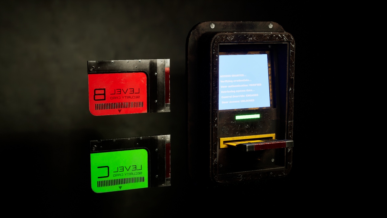 Media 1 for listing Low Poly Access Terminal & Keycards