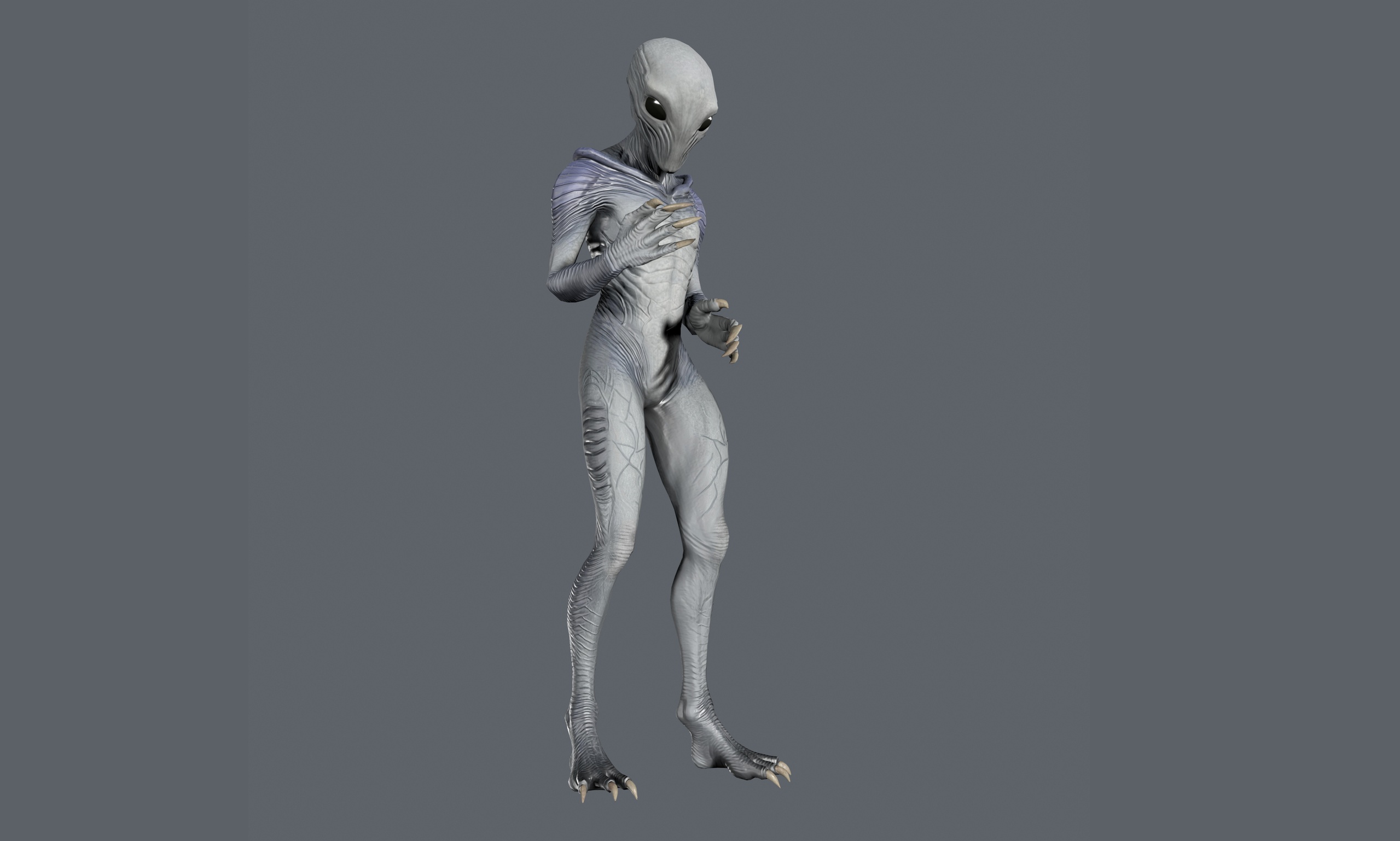 Media 1 for listing Alien Stalker – Sci-Fi Enemy Character (Rigged, Low Poly, Game-Ready)