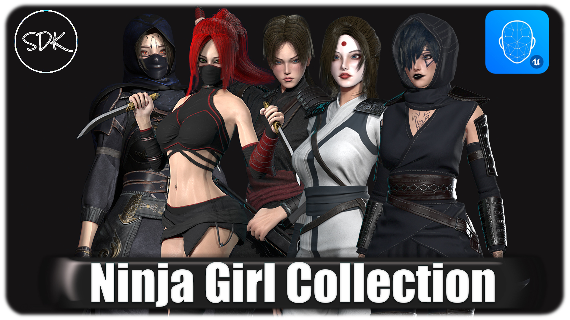 Ninja Girl Collection (Modular) | Fab