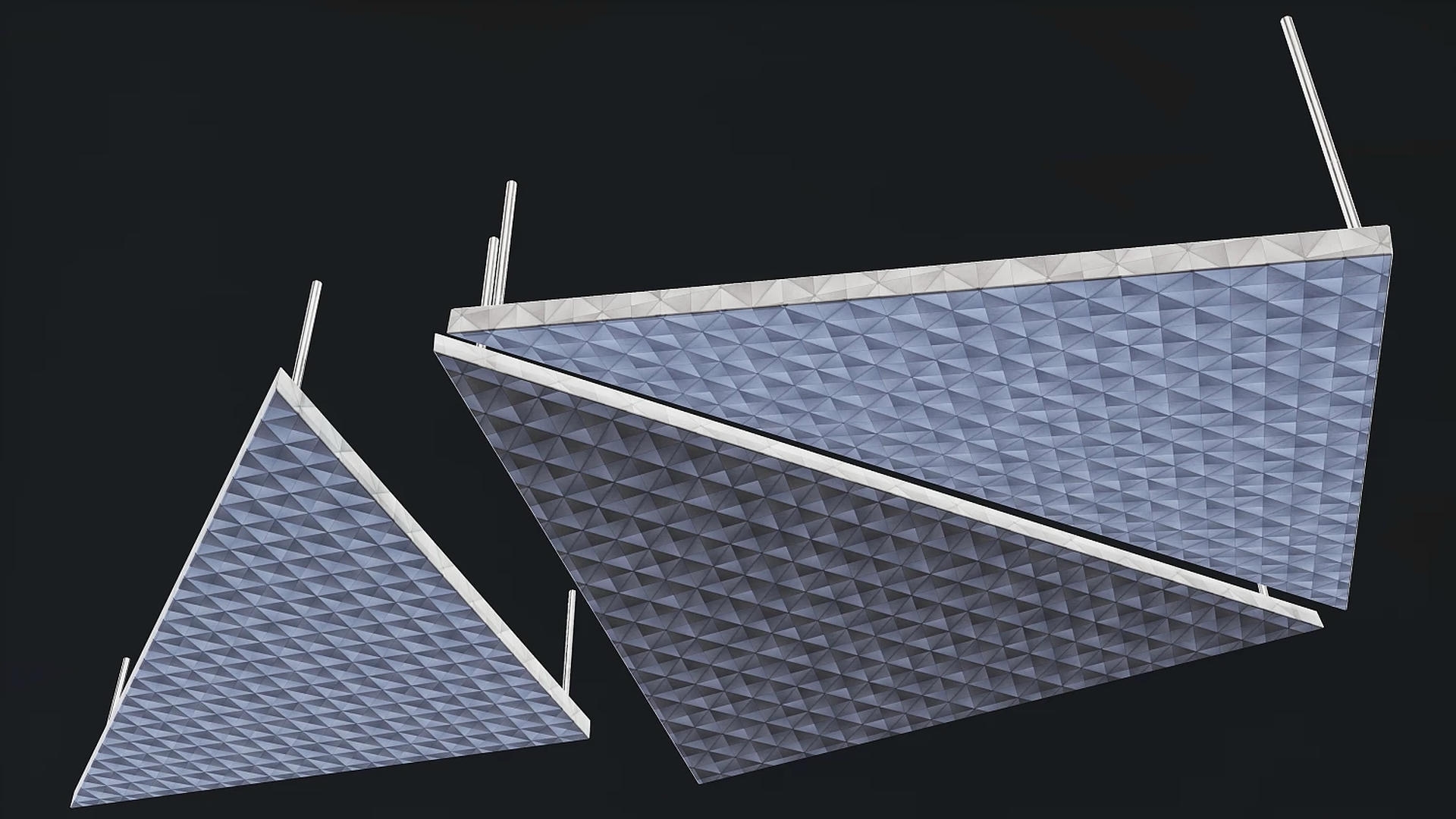 Geometric Triangular Ceiling Light Panels | Fab