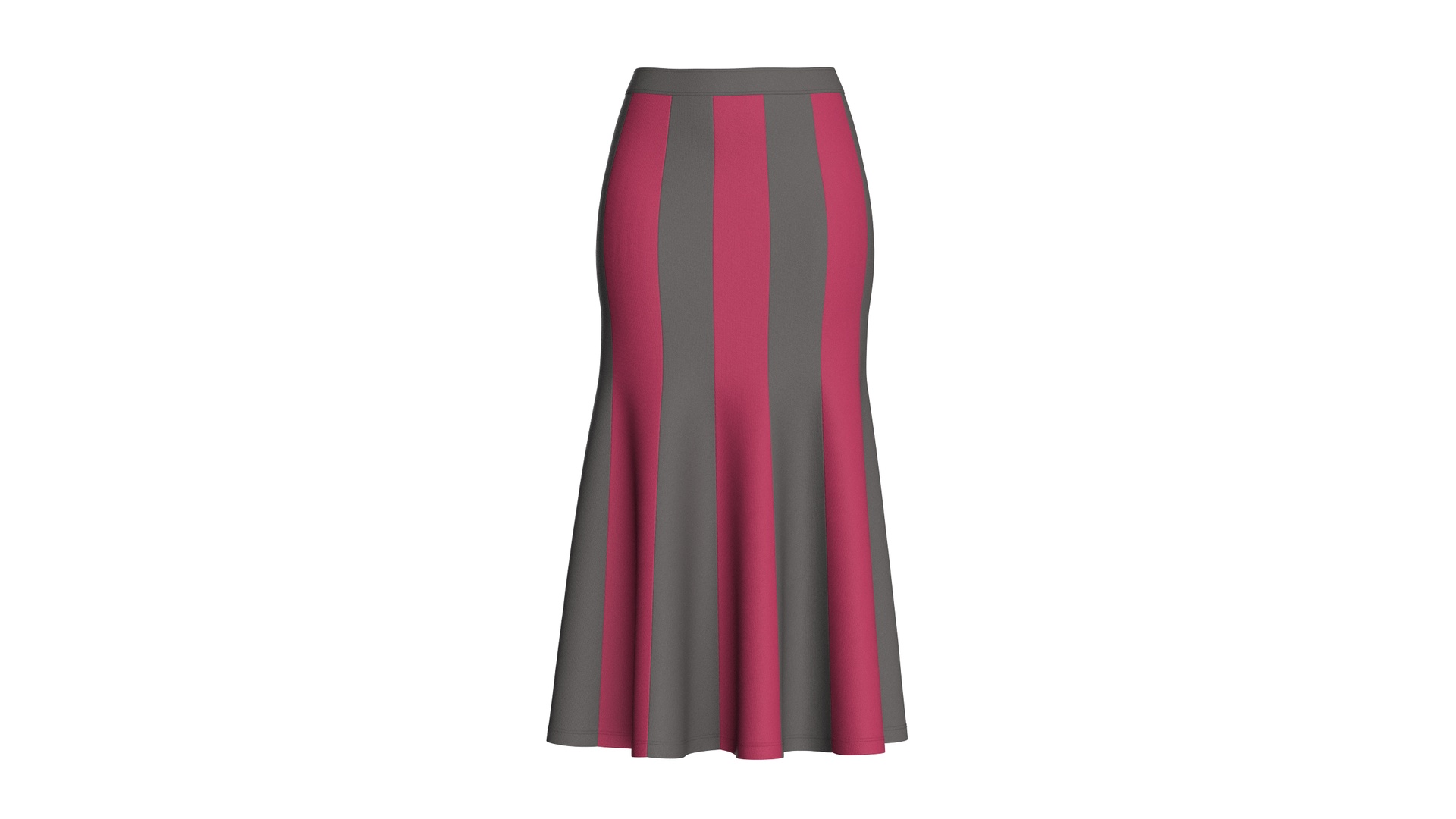 Media 1 for listing Girls Color - Block Panelled Maxi Skirt | High Poly