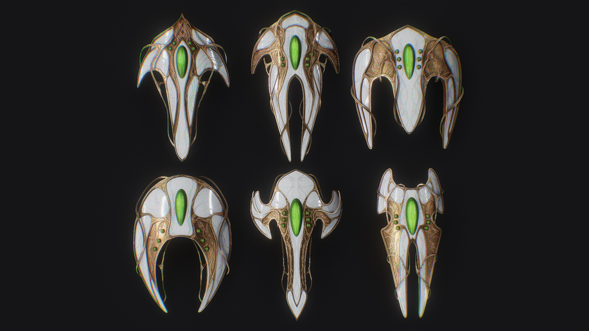 Alien spacecraft pack | Fab