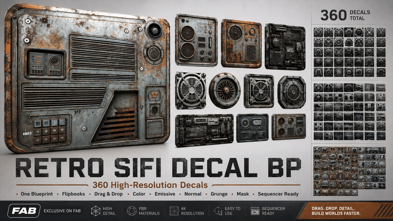 Media 1 for listing Retro SiFi Decal BP