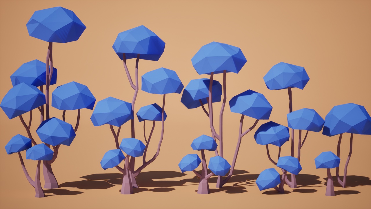 Media 1 for listing Low Poly: Fantasy Trees Vol. 1