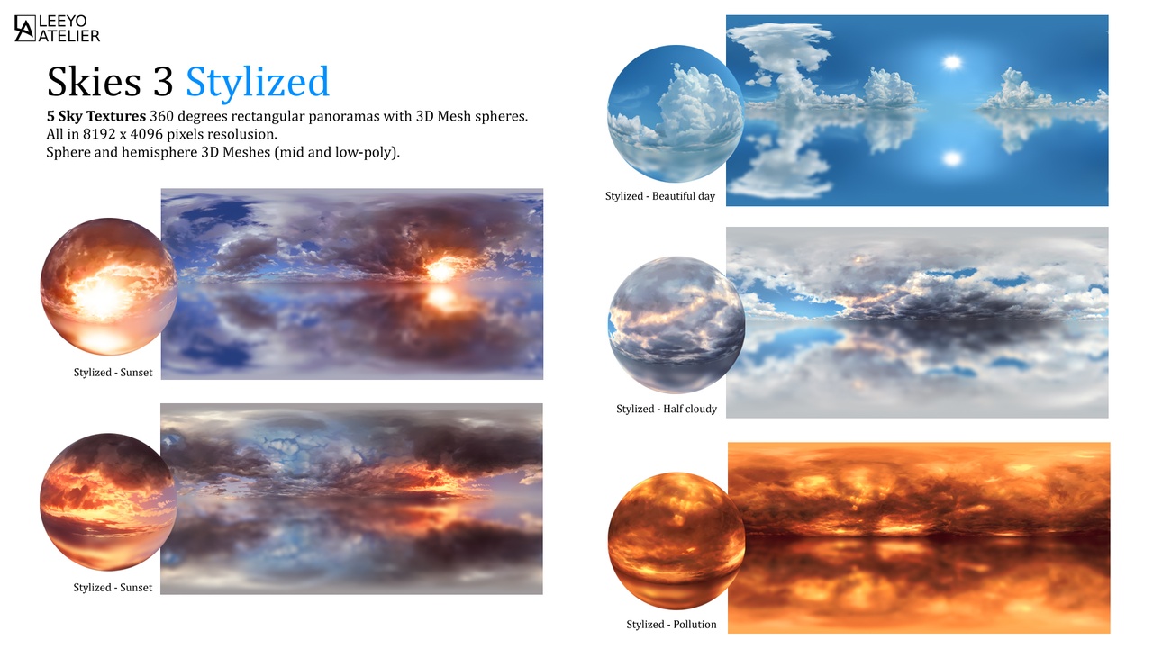 Media 1 for listing Skies 3 - Stylized