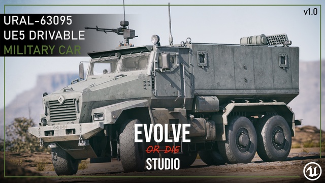 Vehicle Drivable Ural63095 MRAP