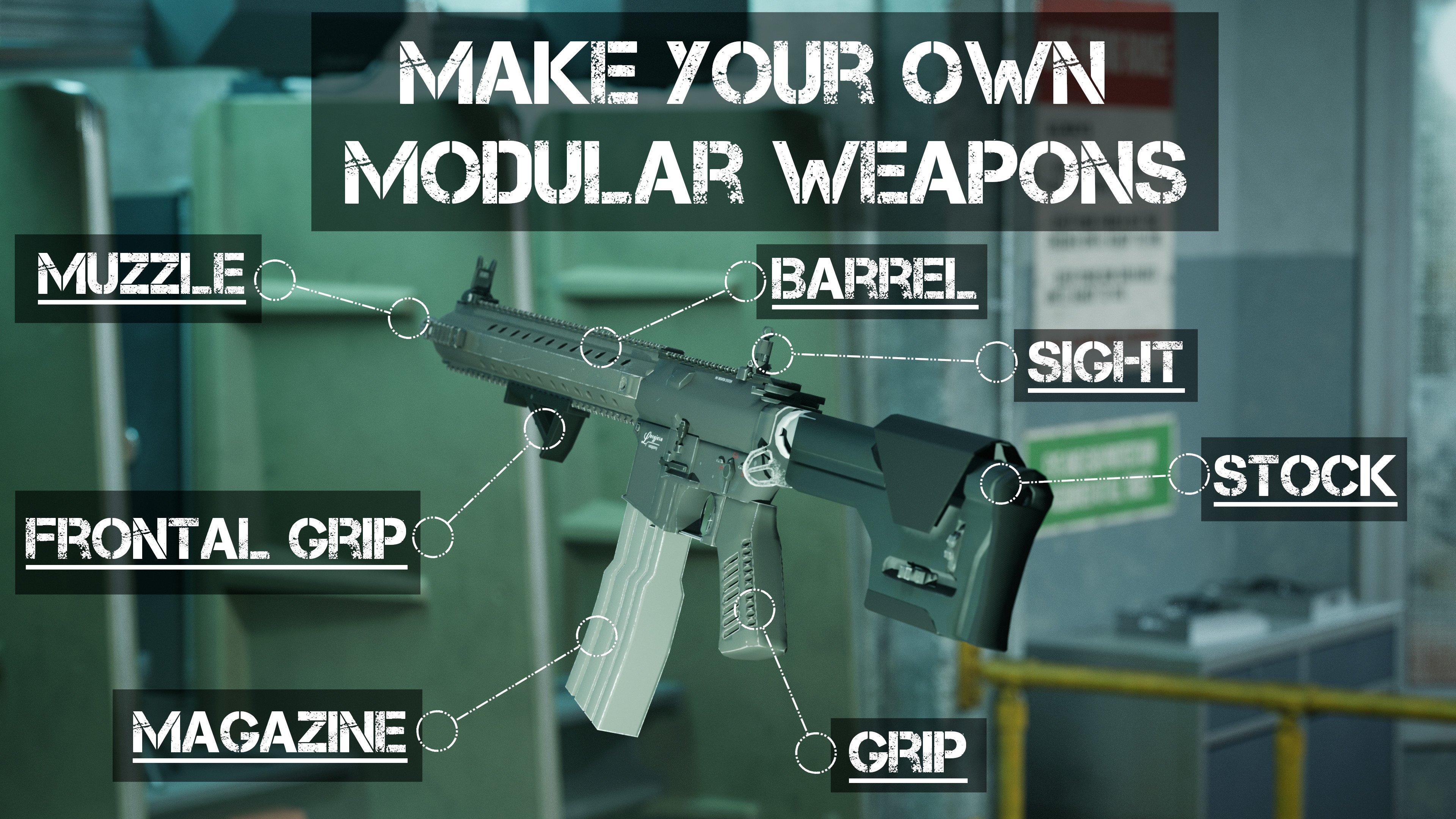 Weapon Attachments Editor Modular - Weaponry Assembly System (WAS) | Fab