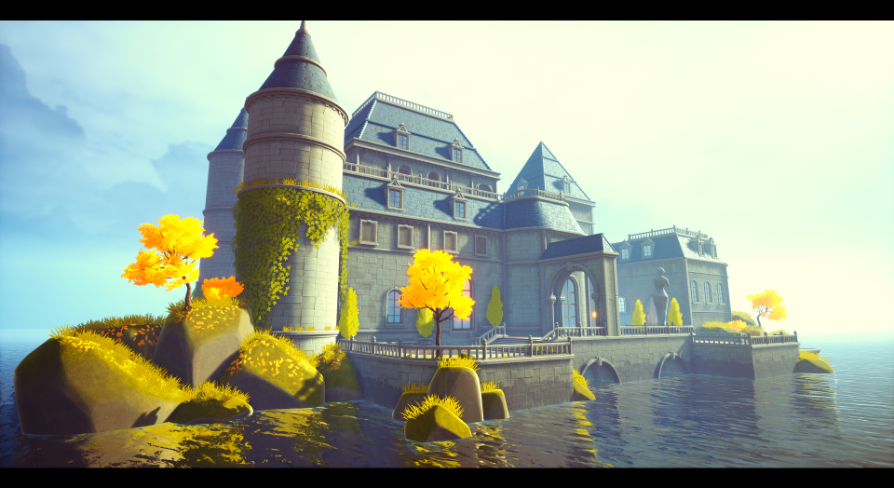 Stylized castle