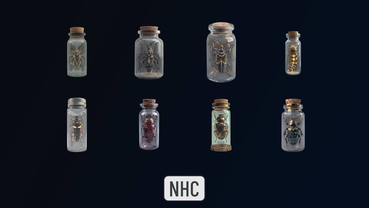 Media 1 for listing NHC - Mystical Beetle Vials
