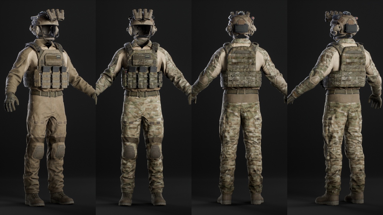 Media 1 for listing Military Outfit 01 - Metahuman