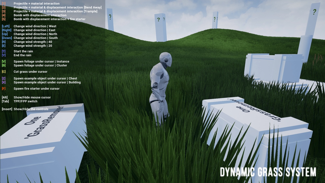 Dynamic Grass System