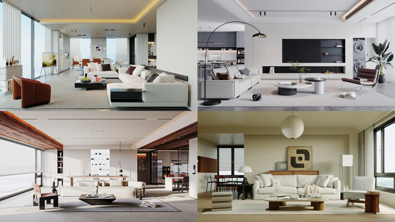 Media 1 for listing Living Room Collection 04 - 4 Scenes