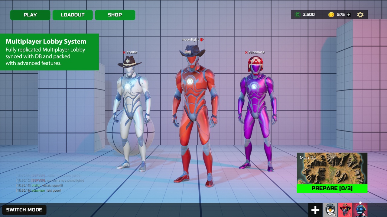Multiplayer Lobby Pro: Login, Shop & DB System 제품 등록을 위한 미디어 1개