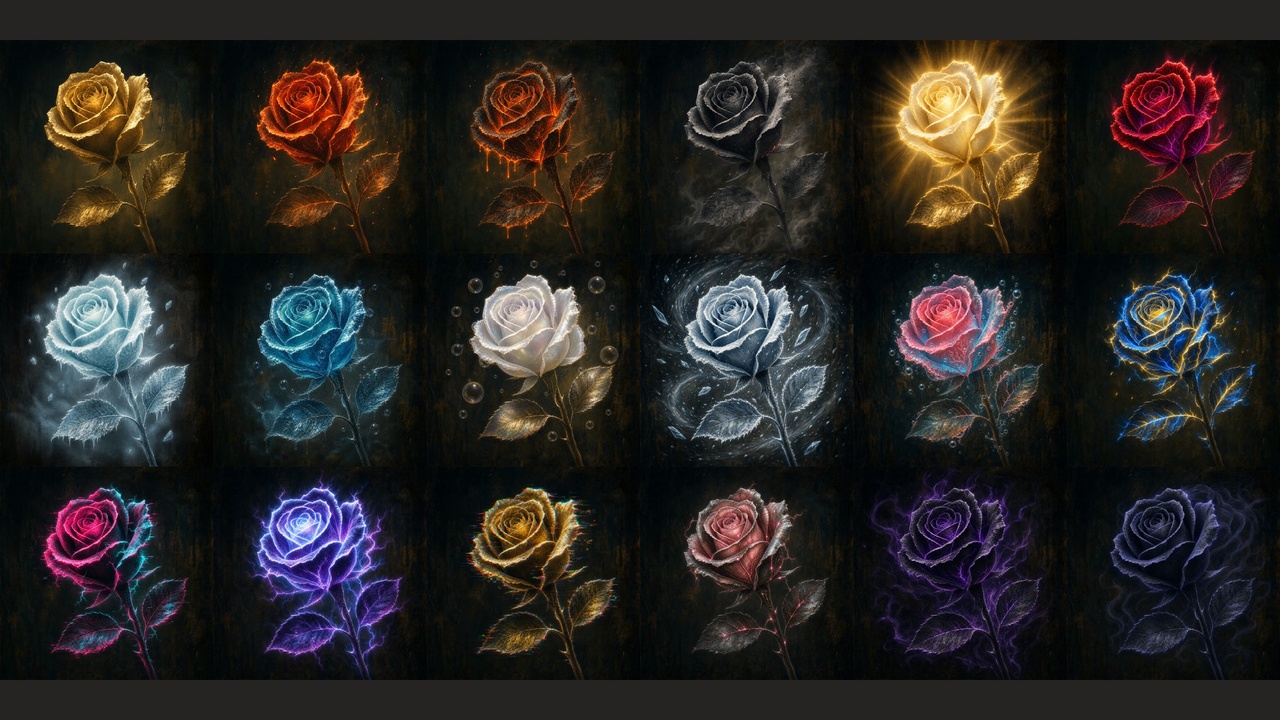 Media 1 for listing 100+ Rose Icons WIth Effects 01
