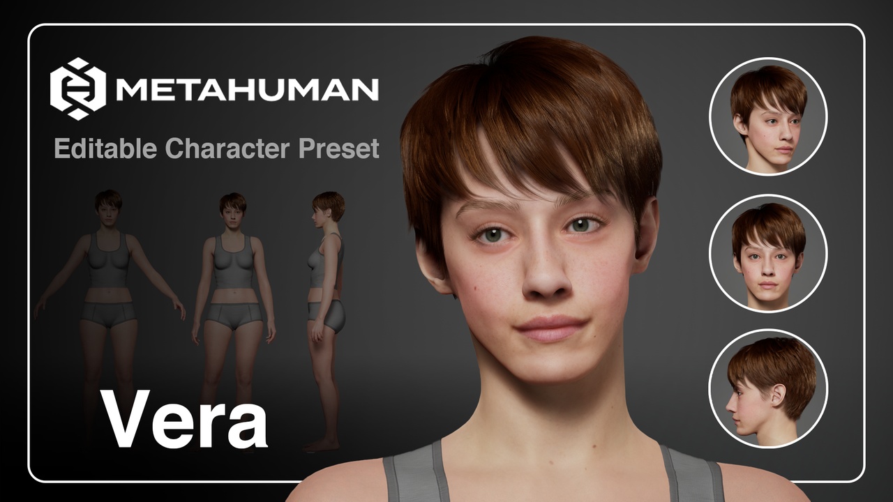 Media 1 for listing Vera - Editable Metahuman Character