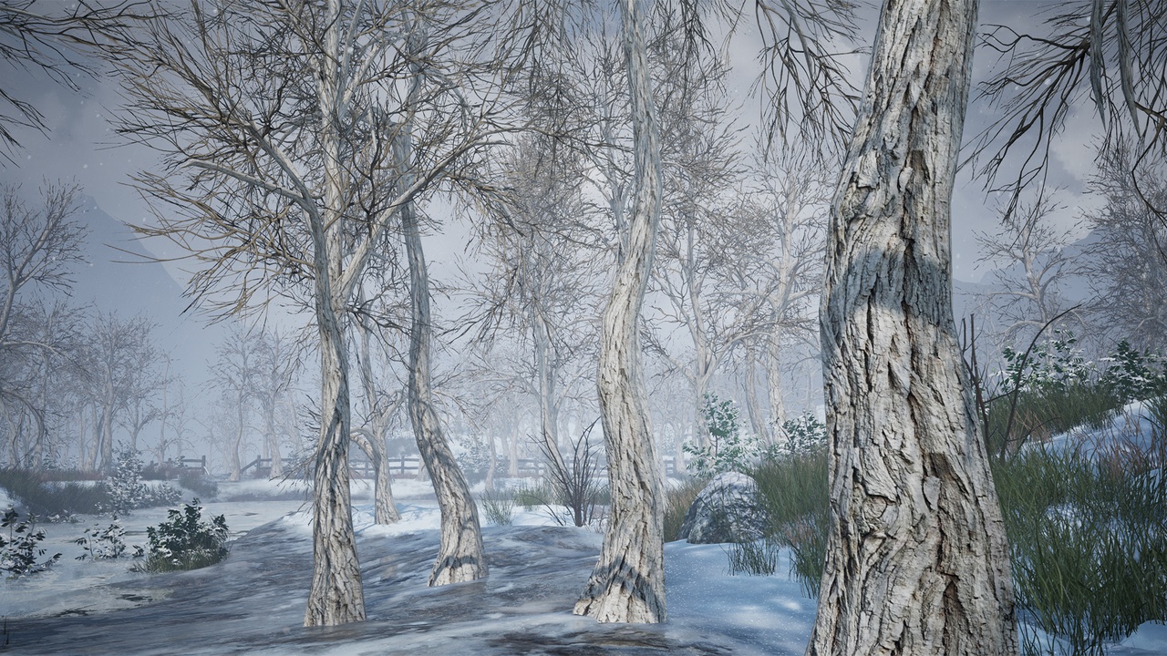 Media 1 for listing Realistic Low Poly Winter Trees 39M