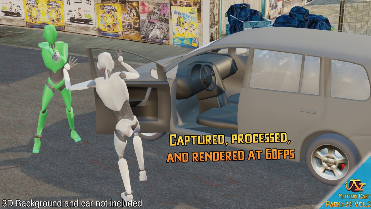 Media 1 for listing Carjacking animations (Motion Cast#24 Vol.2)