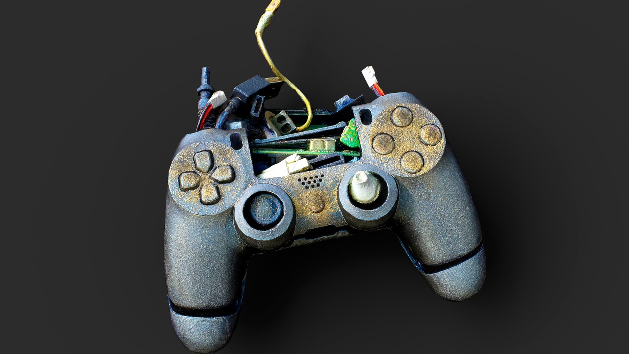 Media 1 for listing gaming controller postapo broken pad asset PBR photogrammetry
