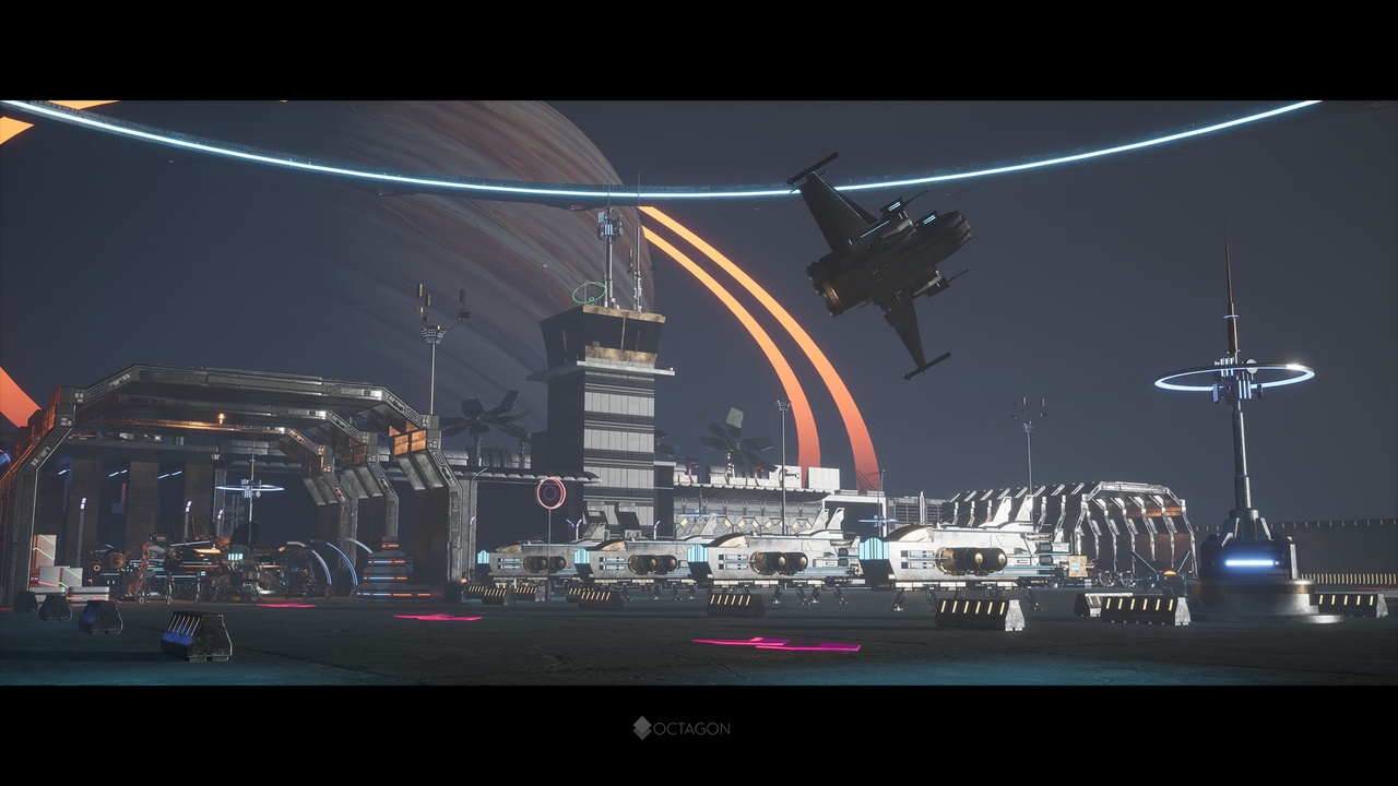 Media 1 for listing Sci Fi Galactic Space Base & Modular Space Ships