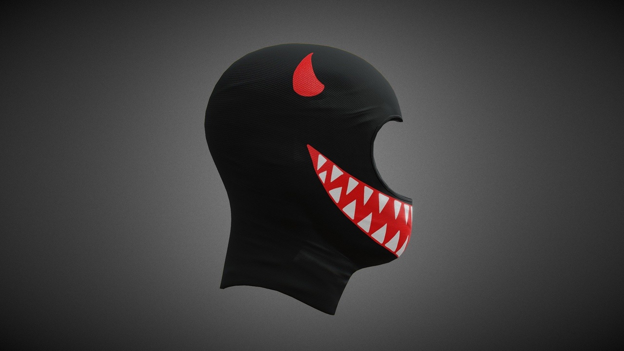 Media 1 for listing Ski Mask (Devil Print) - Metahuman Ready