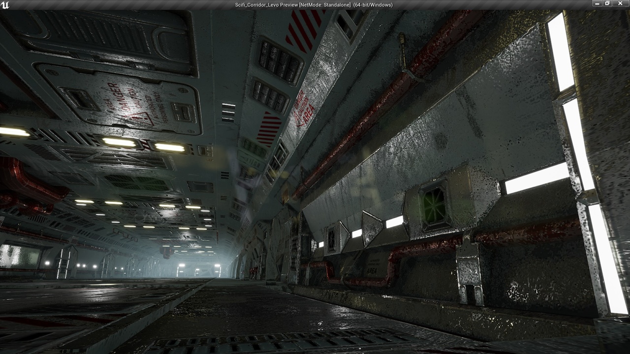 Media 1 for listing Sci-Fi Interior Space Corridor v2