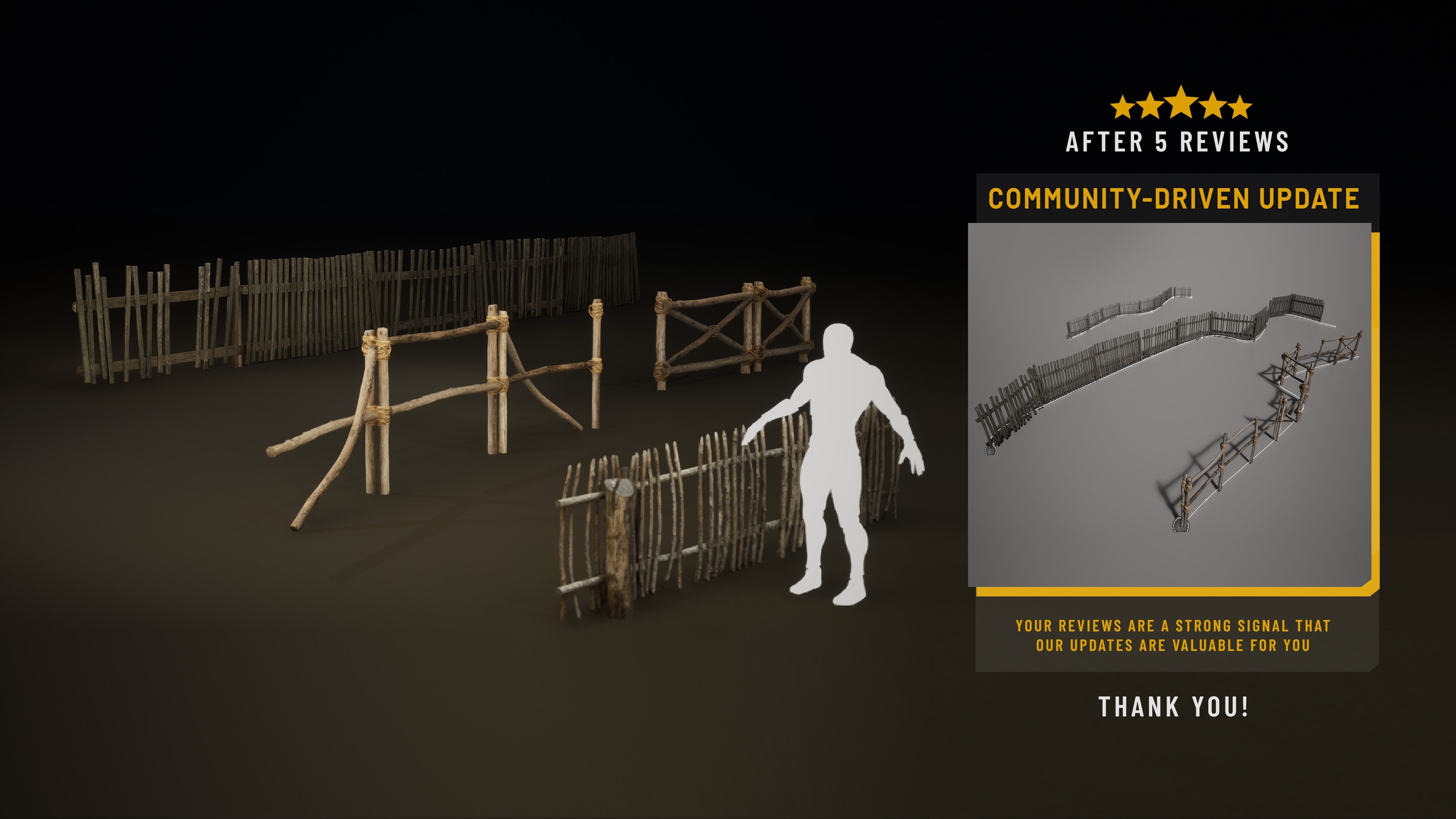 Media 1 for listing Urban Elements vol.01 - Wood Fence