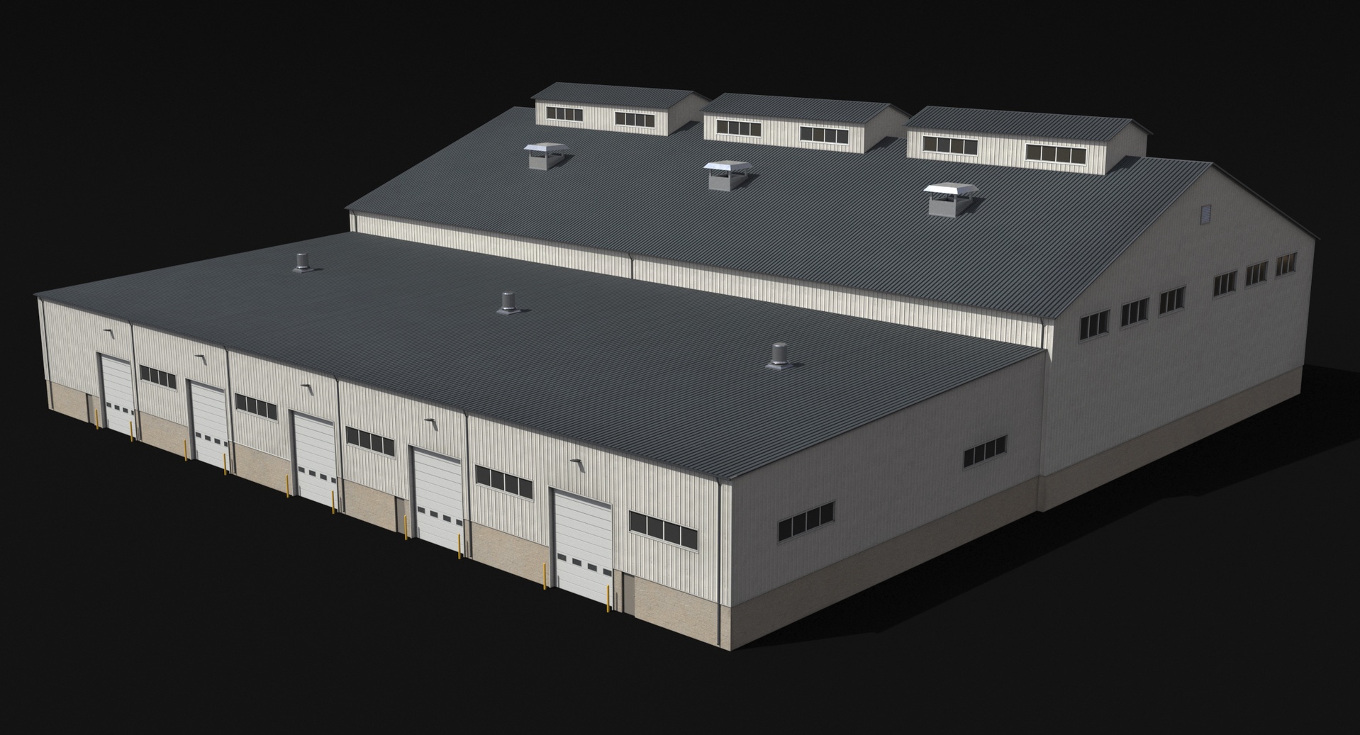 Media 1 for listing Industrial Building PBR Low Poly