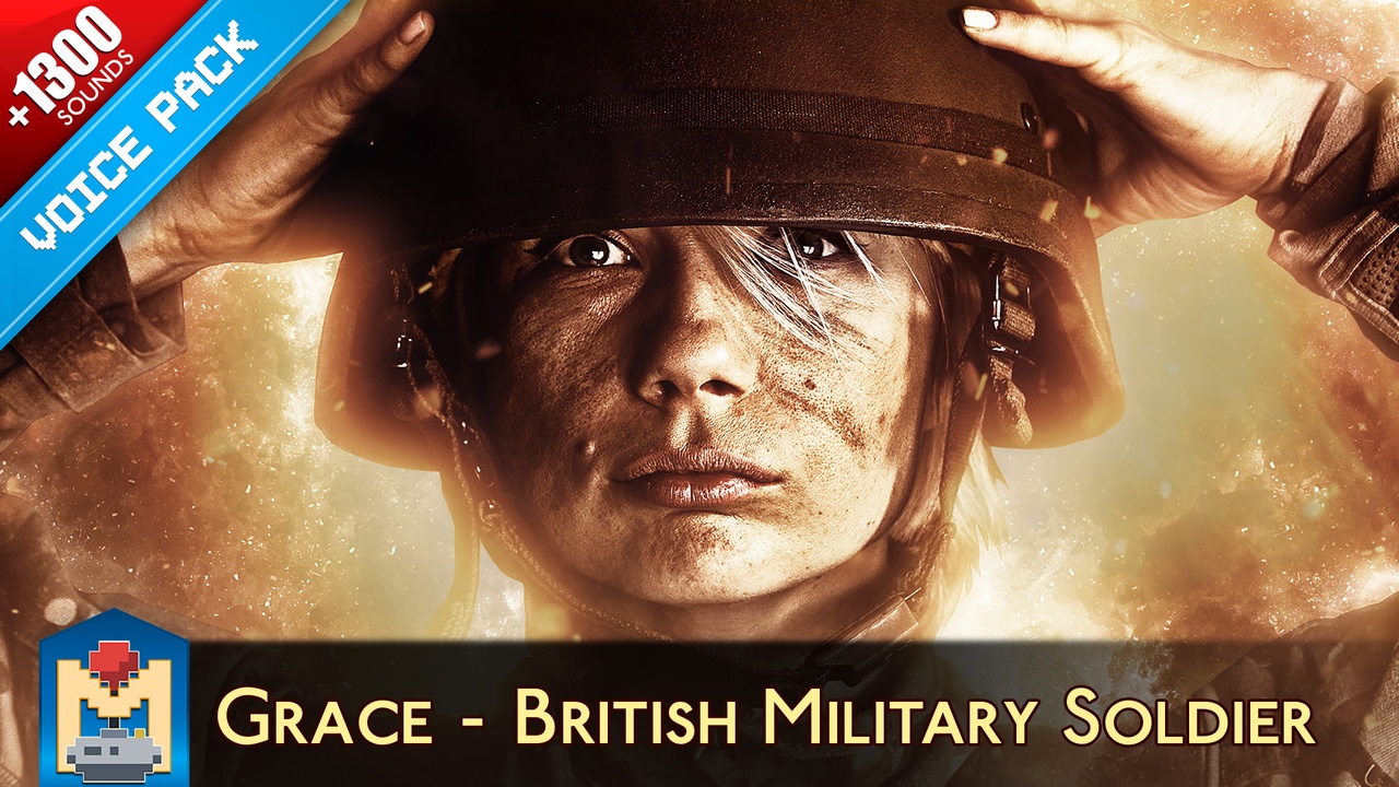 Media 1 for listing Grace - British Military Soldier Voice Pack