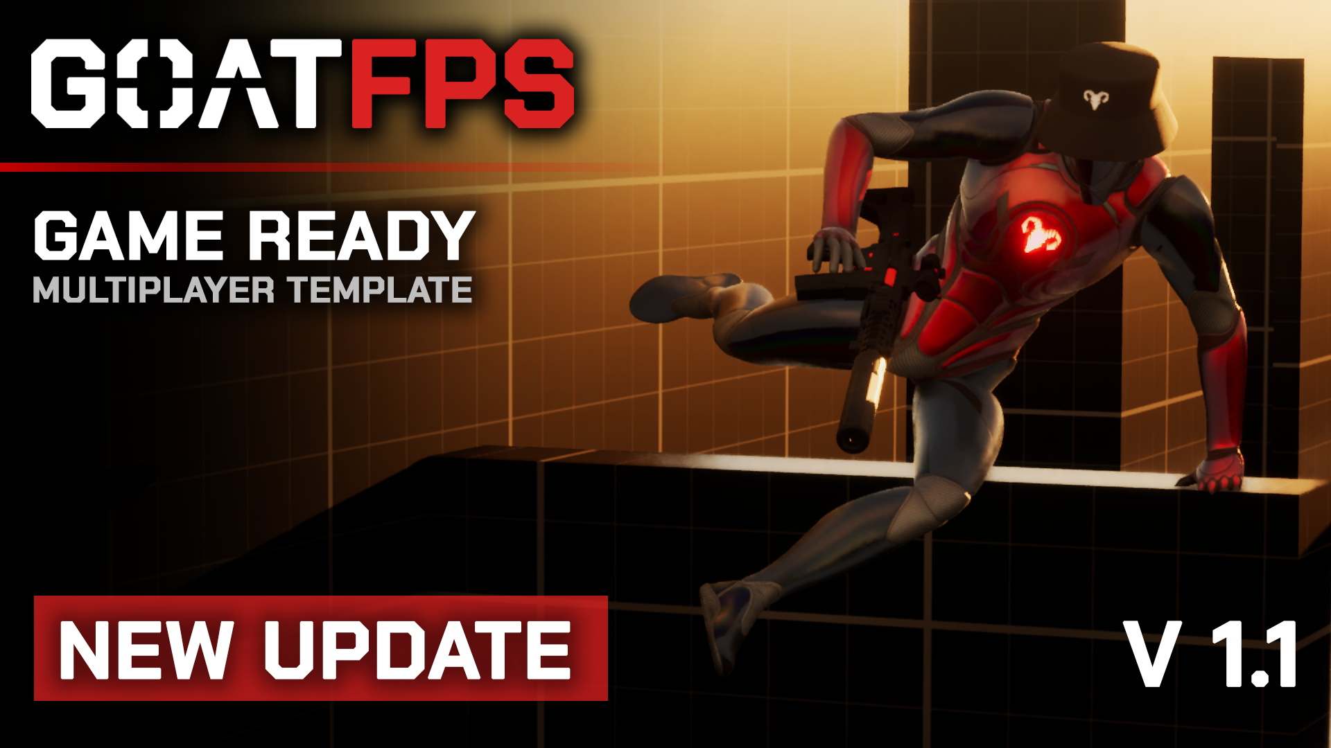 GOAT FPS Multiplayer GAME READY Template | Fab