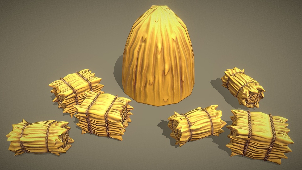 Media 1 for listing Free Pack - Stylized Hay Bale