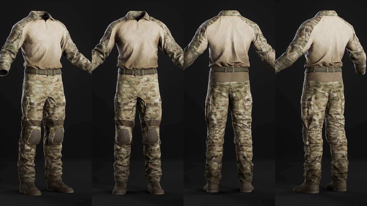 Media 1 for listing Shirt Combat Pants - Metahuman