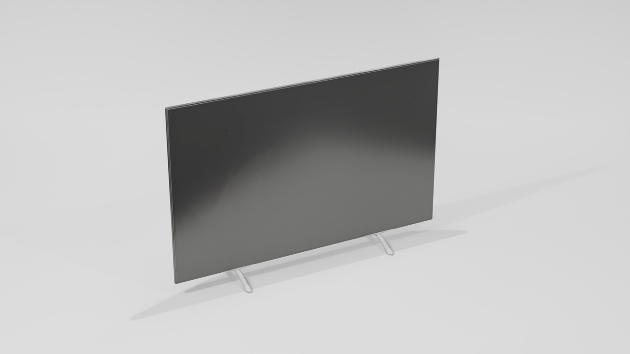 Media 1 for listing Smart TV 3D Model – Low Poly Screen Monitor