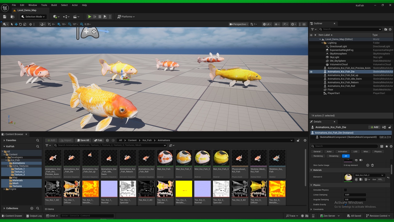 Media 1 for listing Nishikigoi Koi Carp Fish (Lowpoly)