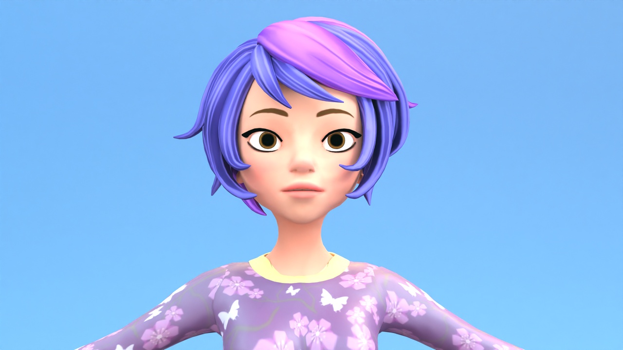 商品 Cartoon male and female Rigged 的媒体 1