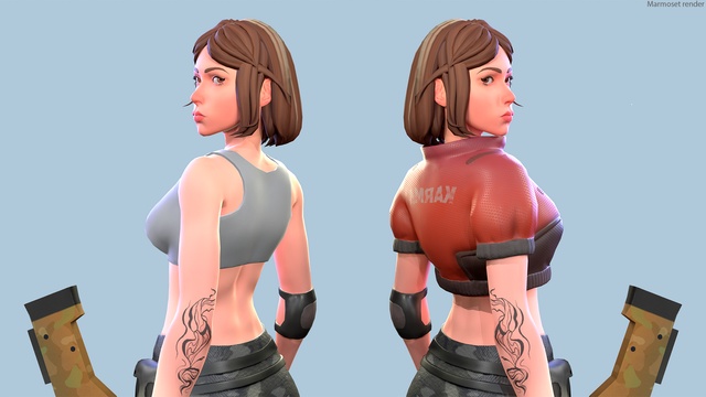 Stylized Military Girl - Meruka | Fab