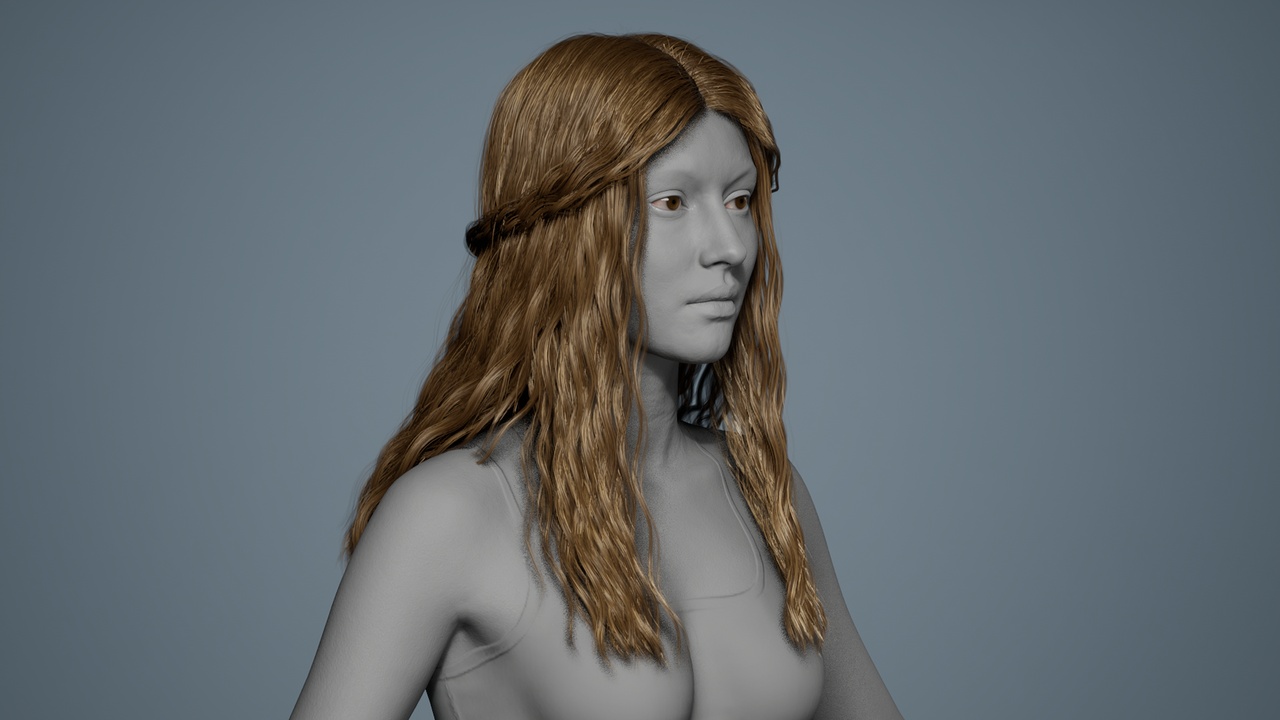 Media 1 for listing - Elf hair 01 - MetaHuman Hair Groom