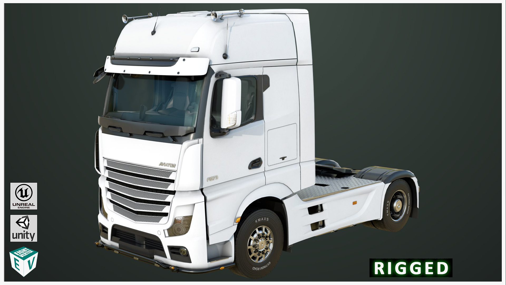 Unity Trucks Heavy Truck Chassis 03 Generic All PBR Unity UE Textures Included | Fab