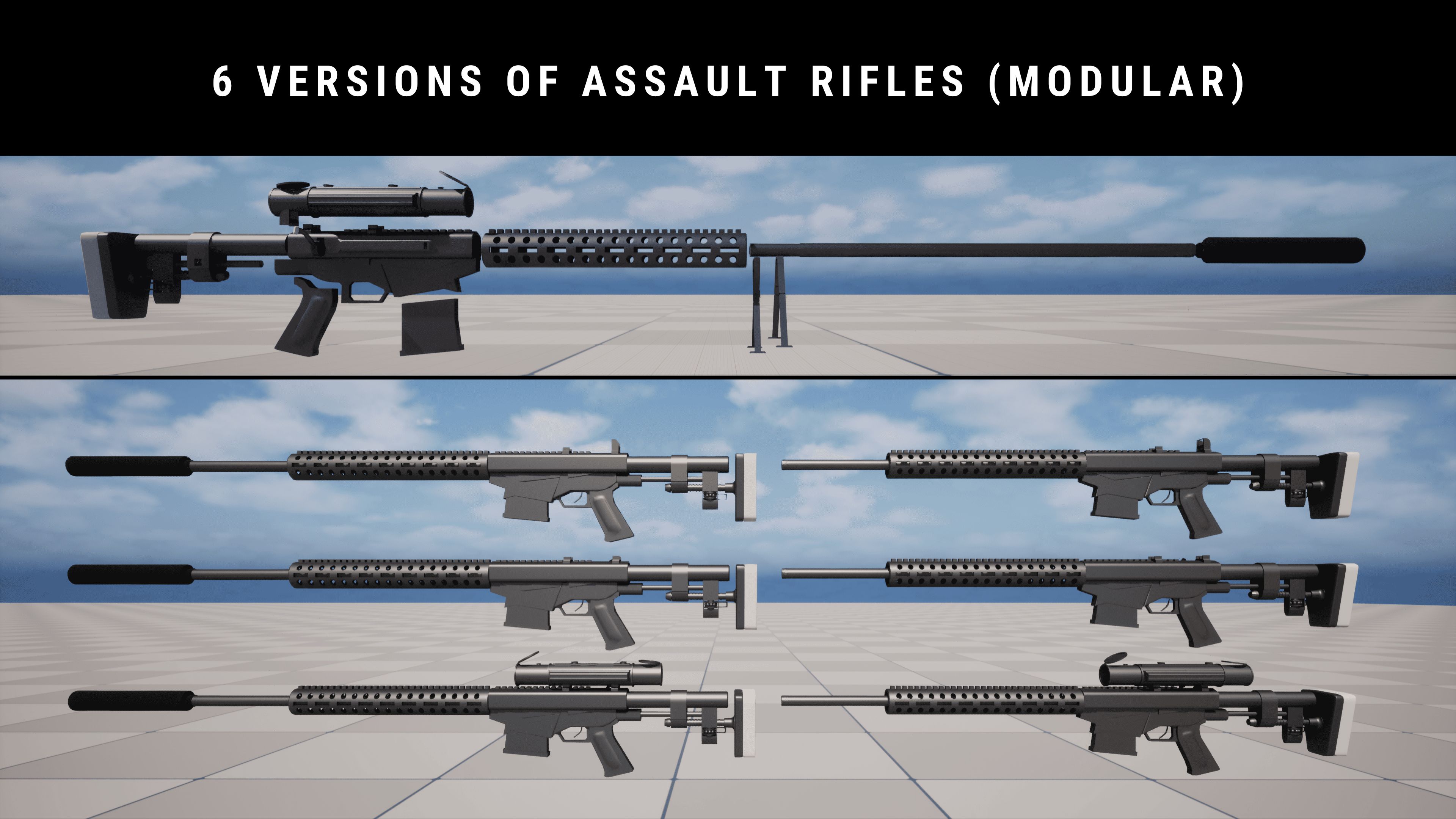 Modular Assault Rifle Set | incl. all Components | Fab