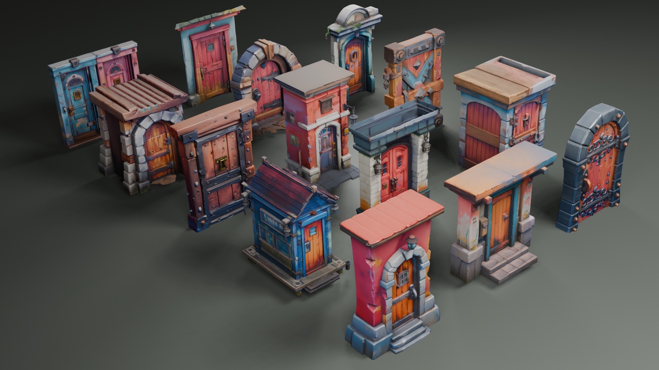 Media 1 for listing Stylized Doors Set 1🚪