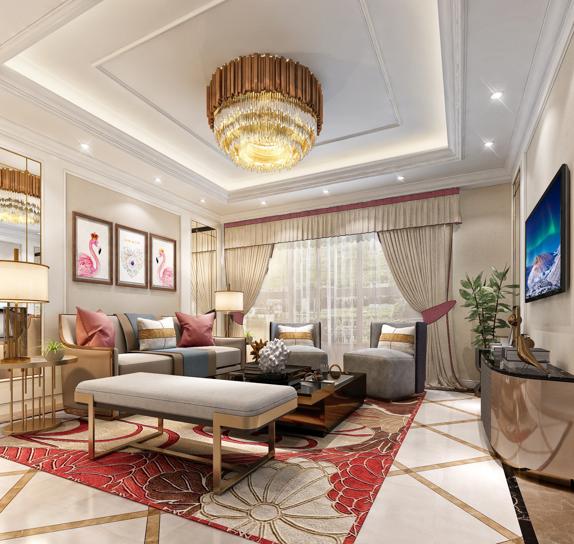 Media 1 for listing Luxury Master Suite | Elegant Livingroom
