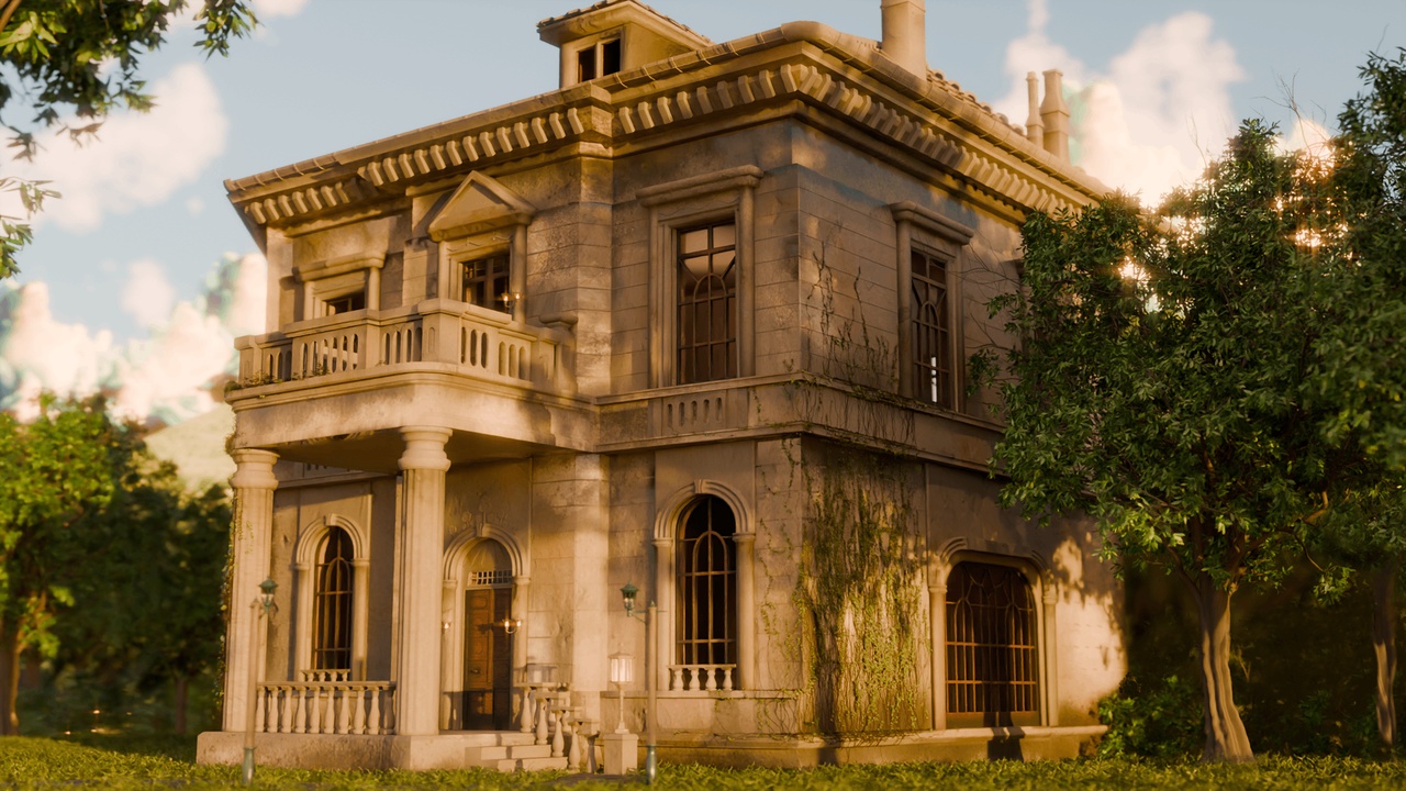 Media 1 for listing Historical European Villa 3D model