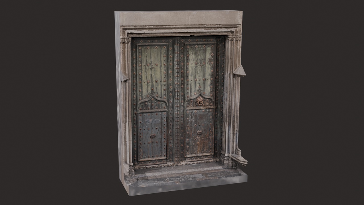 Media 1 for listing Girona Church Door with Realistic Texture