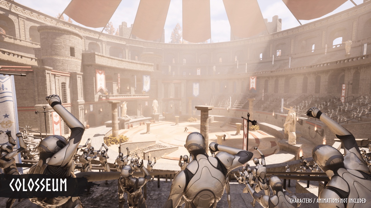 Modular Gladiator Arena (Gladiator Arena, Arena, Colosseum Arena) 제품 등록을 위한 미디어 1개