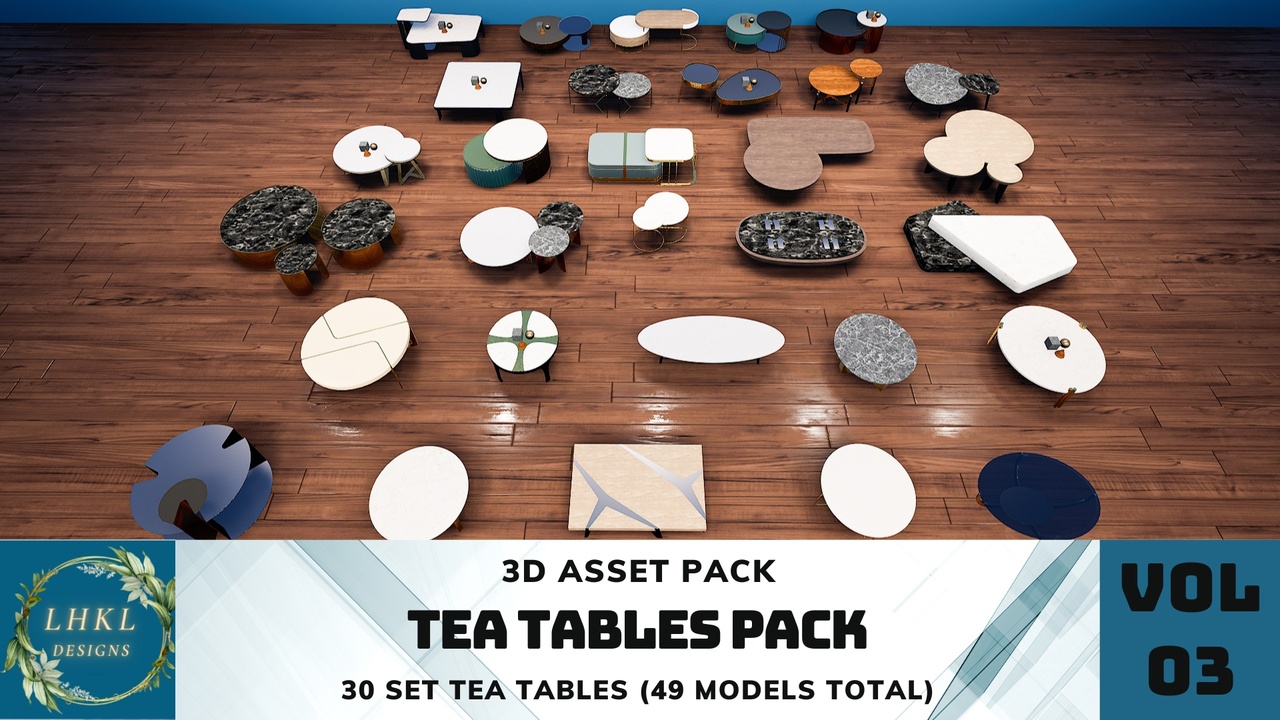 Media 1 for listing Tea Tables Pack 3