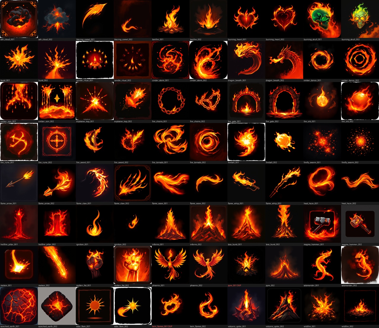 Media 1 for listing Mobile RPG Skill Icon Production Kit