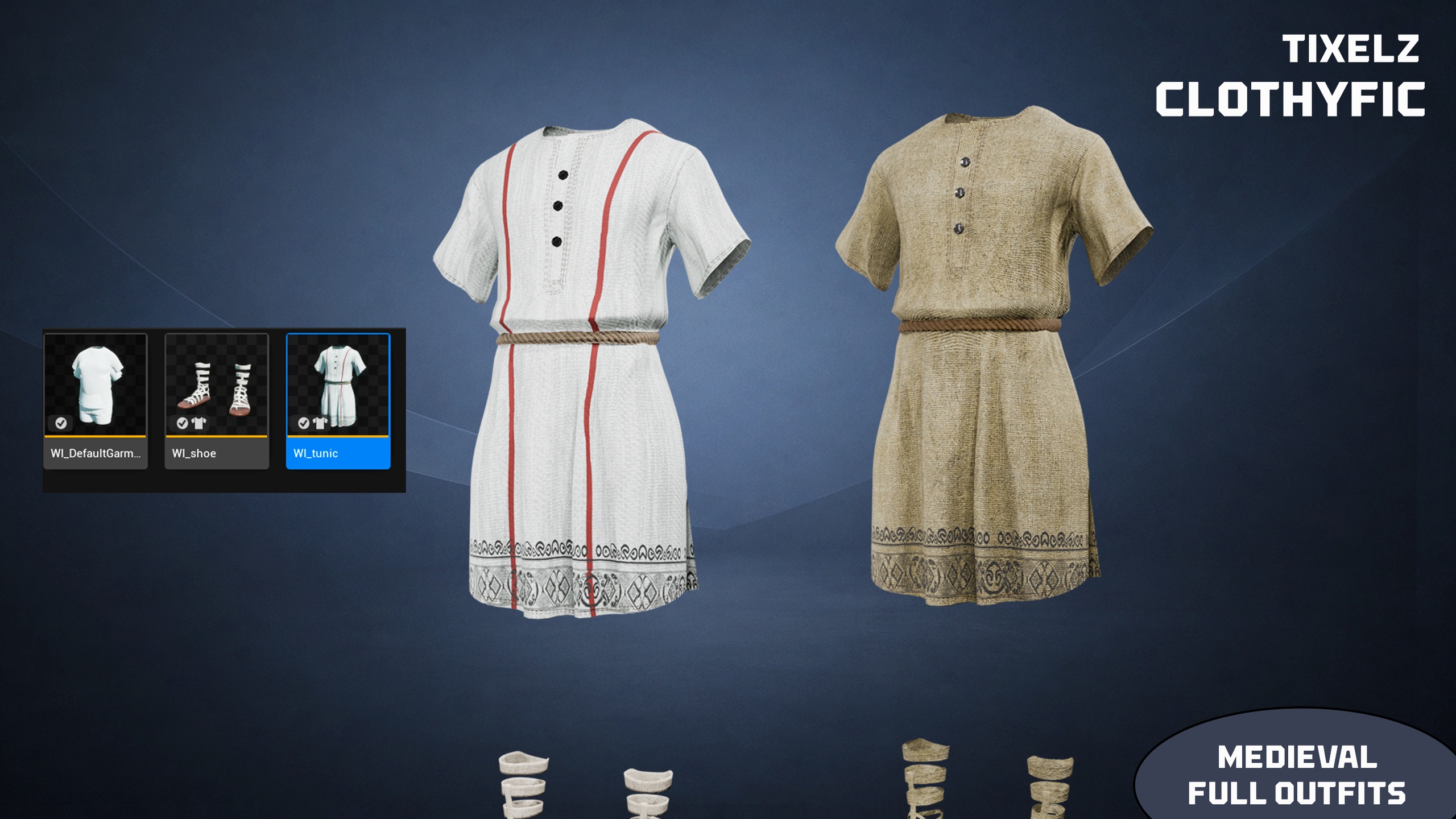 Media 1 for listing medieval full outfit 12 - clothyfic bundles