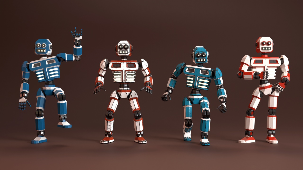 Media 1 for listing Simple Robot low-poly stylized