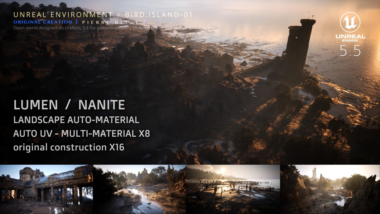 Media 1 for listing BIRD.ISLAND-01 mediterranean landscape, mysterious and volcanic